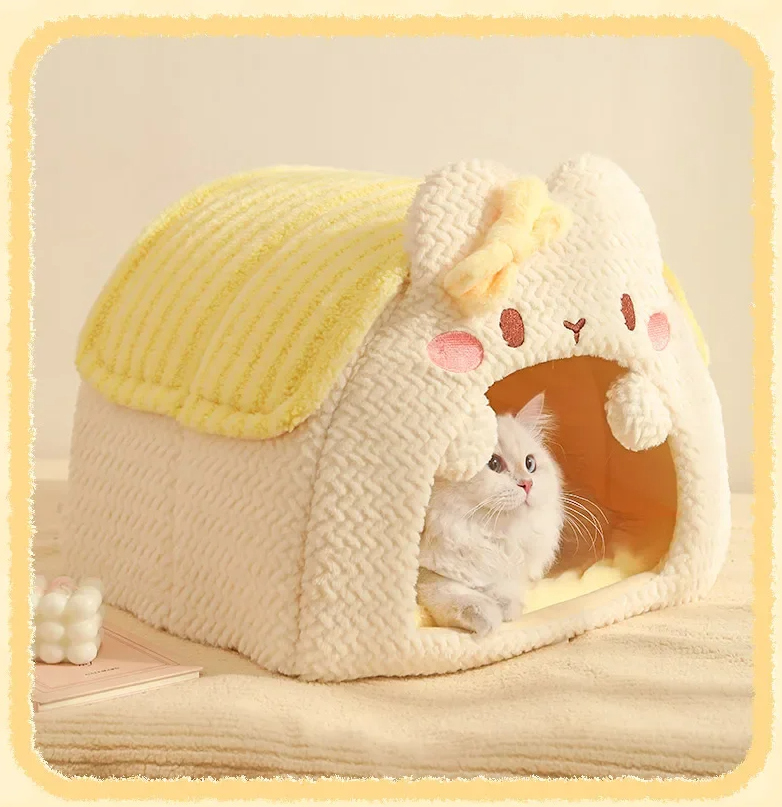 Velvety Bunny Cat Cave