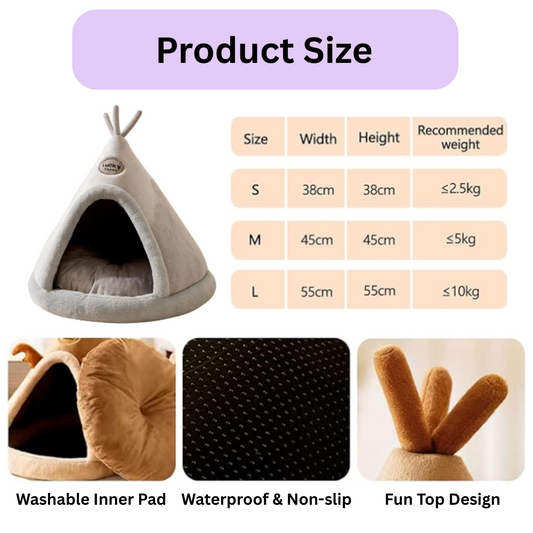 Smiley Teepee Pet Tent