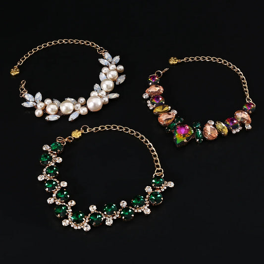 Belle of the Ball Faux Jewel Pet Necklace