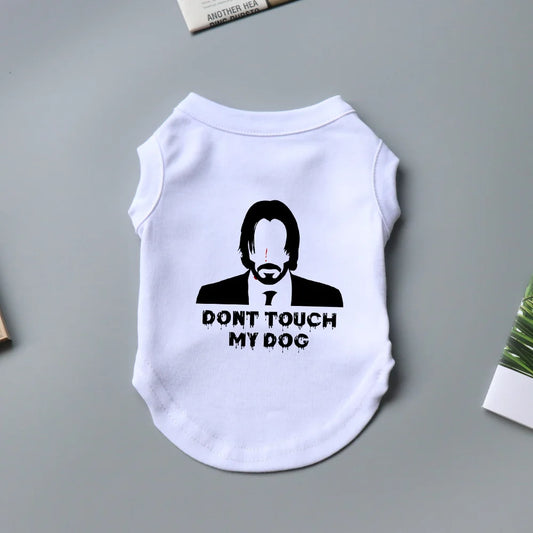 Don't Touch My Dog Puppy Singlet
