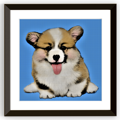 Iconic Pop Art Portrait of Your Pet - Custom Canvas Print (Unframed)