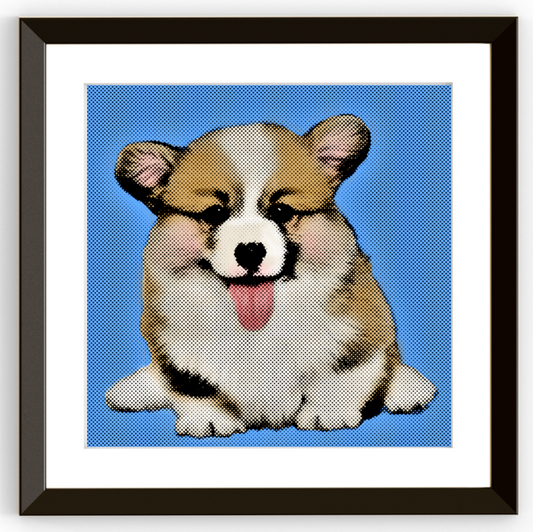 Iconic Pop Art Portrait of Your Pet - Custom Canvas Print (Unframed)