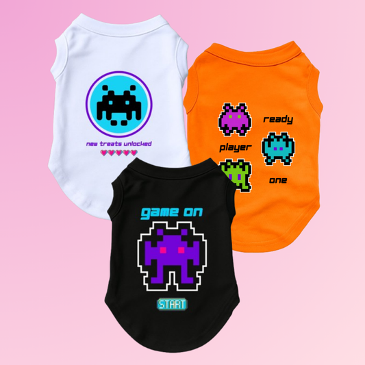 Bundle Deal - Gaming Fans Dog Singlets (3-piece set)