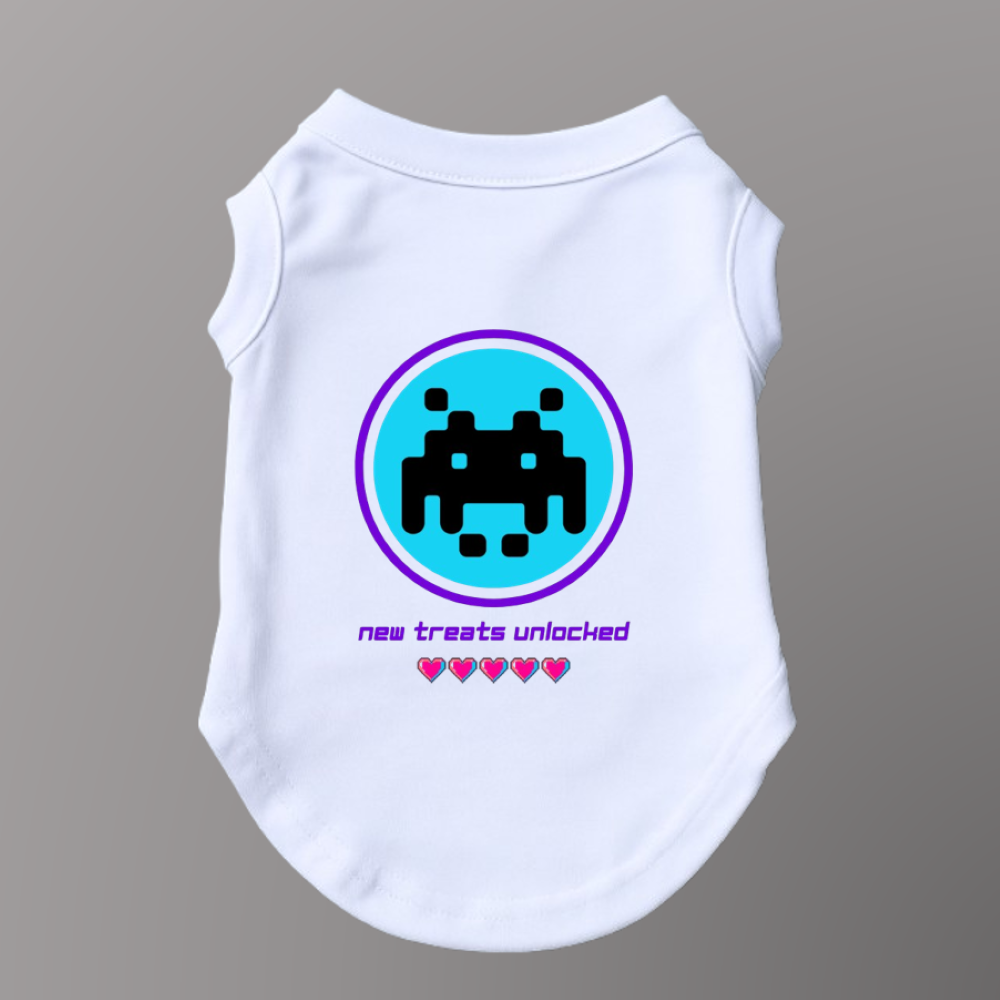 New Treats Unlocked Dog Singlet
