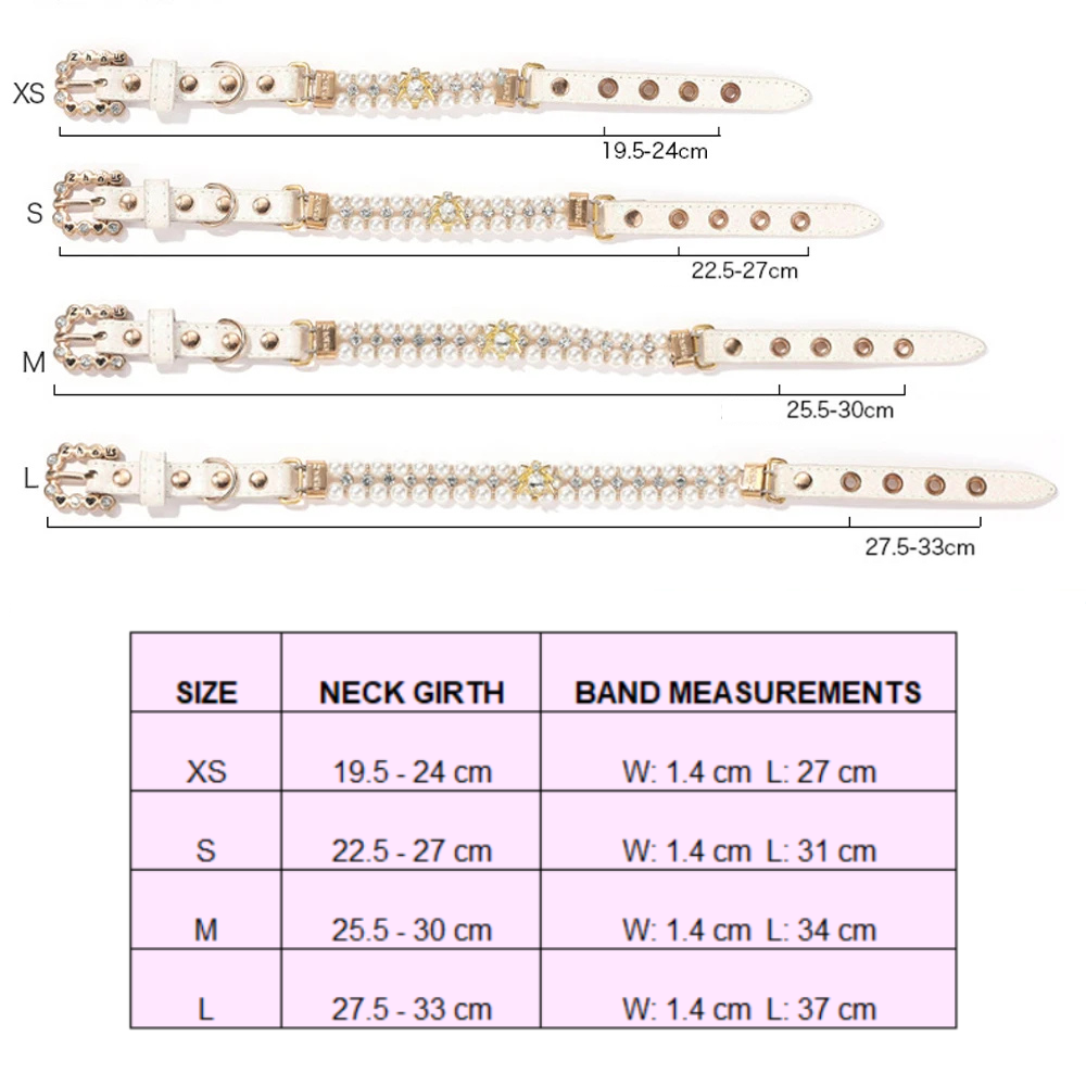 Sparkling Bumble Bee Rhinestone & Faux Pearl Pet Collar Necklace