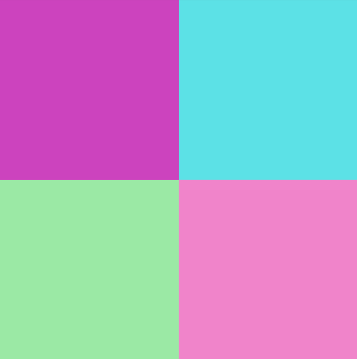 Warhol Style Pop Art Quad Portrait of Your Pet - Custom Canvas Print (Unframed)