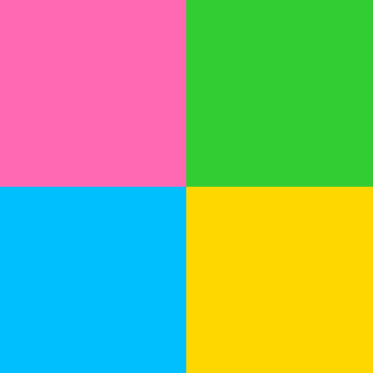 Warhol Style Pop Art Quad Portrait of Your Pet - Custom Canvas Print (Unframed)