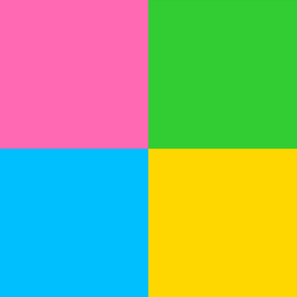 Warhol Style Pop Art Quad Portrait of Your Pet - Custom Canvas Print (Unframed)