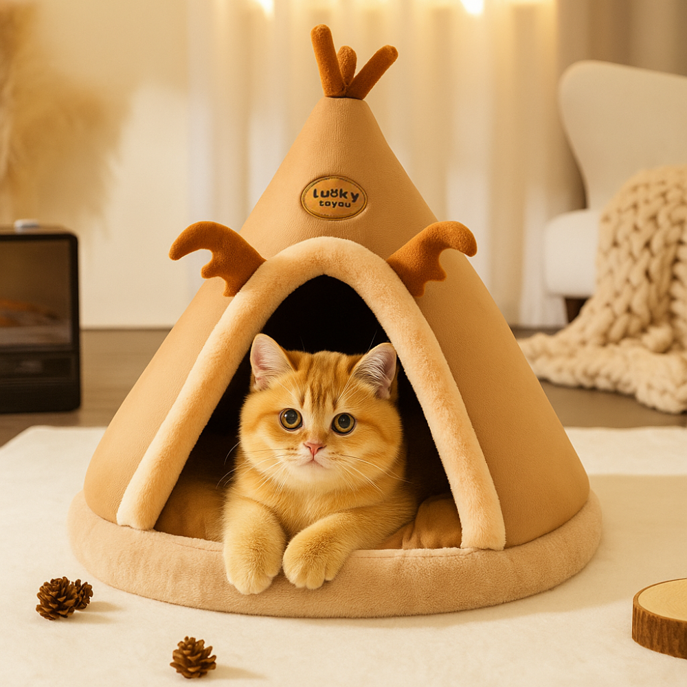 Reindeer Teepee Cat Tent