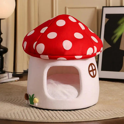 Fairytale Mushroom Cat Cave