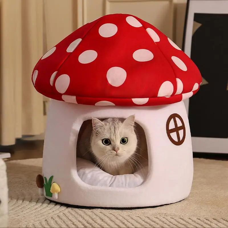 Fairytale Mushroom Cat Cave
