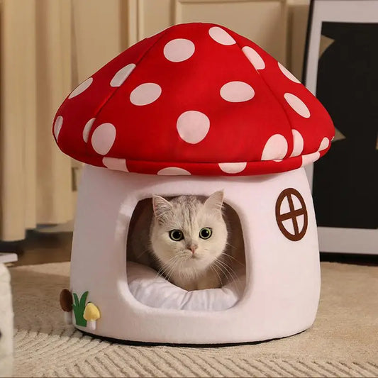 Fairytale Mushroom Cat Cave