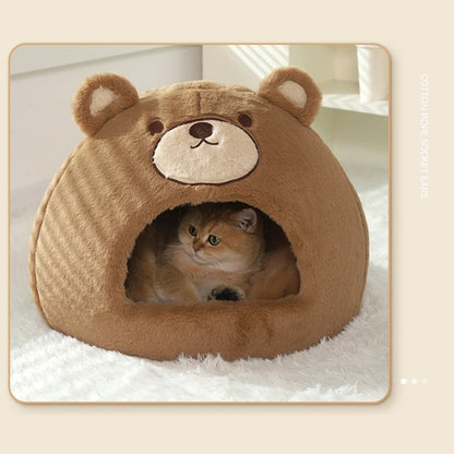 Cuddly Teddy Cat Cave